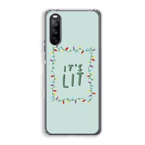 CaseCompany It's Lit: Sony Xperia 10 III Transparant Hoesje