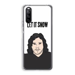 CaseCompany Let It Snow: Sony Xperia 10 III Transparant Hoesje