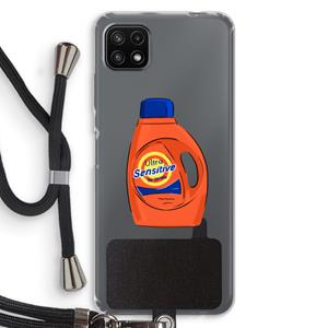 CaseCompany Ultra Sensitive: Samsung Galaxy A22 5G Transparant Hoesje met koord
