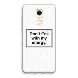 CaseCompany My energy: Xiaomi Redmi 5 Transparant Hoesje