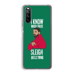 CaseCompany Sleigh Bells Ring: Sony Xperia 10 III Transparant Hoesje