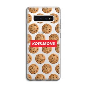 CaseCompany Koekerond: Samsung Galaxy S10 4G Transparant Hoesje