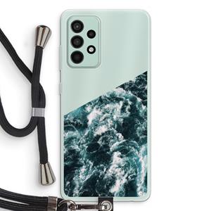 CaseCompany Zee golf: Samsung Galaxy A52s 5G Transparant Hoesje met koord
