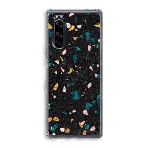 CaseCompany Terrazzo N°10: Sony Xperia 5 Transparant Hoesje