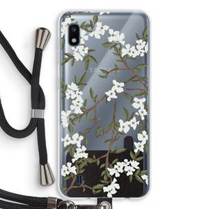 CaseCompany Blossoming spring: Samsung Galaxy A10 Transparant Hoesje met koord