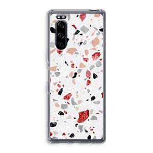 CaseCompany Terrazzo N°12: Sony Xperia 5 Transparant Hoesje