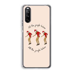 CaseCompany Jingle Ladies: Sony Xperia 10 III Transparant Hoesje