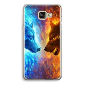 CaseCompany Fire & Ice: Samsung Galaxy A5 (2016) Transparant Hoesje