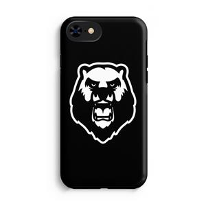 CaseCompany Angry Bear (black): iPhone 8 Tough Case