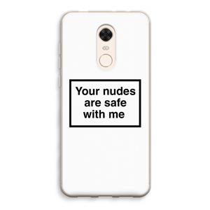 CaseCompany Safe with me: Xiaomi Redmi 5 Transparant Hoesje