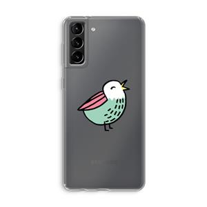 CaseCompany Birdy: Samsung Galaxy S21 Plus Transparant Hoesje