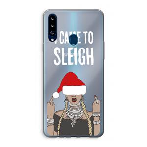 CaseCompany Came To Sleigh: Samsung Galaxy A20s Transparant Hoesje