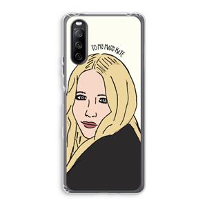 CaseCompany Mary Kate: Sony Xperia 10 III Transparant Hoesje