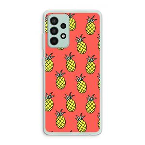 CaseCompany Ananas: Samsung Galaxy A52s 5G Transparant Hoesje