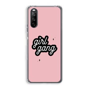 CaseCompany Girl Gang: Sony Xperia 10 III Transparant Hoesje