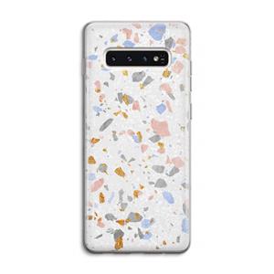 CaseCompany Terrazzo N°8: Samsung Galaxy S10 4G Transparant Hoesje