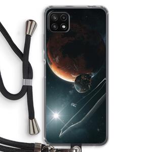 CaseCompany Mars Renaissance: Samsung Galaxy A22 5G Transparant Hoesje met koord
