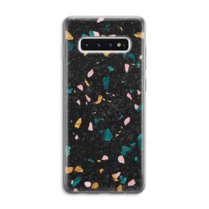 CaseCompany Terrazzo N°10: Samsung Galaxy S10 4G Transparant Hoesje