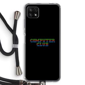 CaseCompany Retro: Samsung Galaxy A22 5G Transparant Hoesje met koord