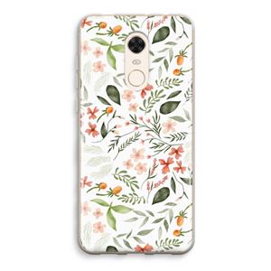 CaseCompany Sweet little flowers: Xiaomi Redmi 5 Transparant Hoesje