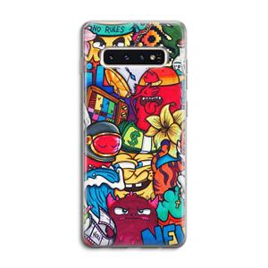 CaseCompany No Rules: Samsung Galaxy S10 4G Transparant Hoesje