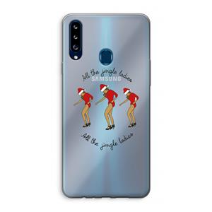 CaseCompany Jingle Ladies: Samsung Galaxy A20s Transparant Hoesje
