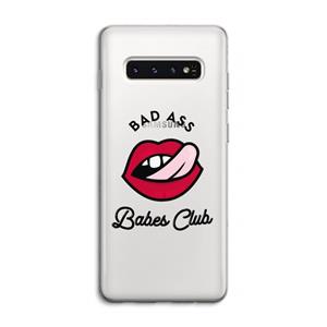 CaseCompany Badass Babes Club: Samsung Galaxy S10 4G Transparant Hoesje