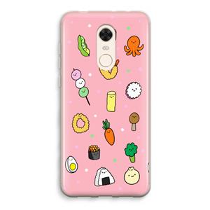 CaseCompany Happy bento friends: Xiaomi Redmi 5 Transparant Hoesje