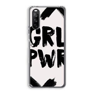 CaseCompany Girl Power #2: Sony Xperia 10 III Transparant Hoesje