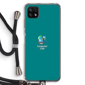 CaseCompany Win98: Samsung Galaxy A22 5G Transparant Hoesje met koord