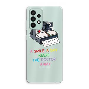 CaseCompany Smile: Samsung Galaxy A52s 5G Transparant Hoesje