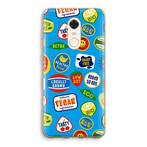 CaseCompany Fruitsticker: Xiaomi Redmi 5 Transparant Hoesje