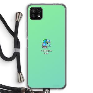CaseCompany Win98: Samsung Galaxy A22 5G Transparant Hoesje met koord