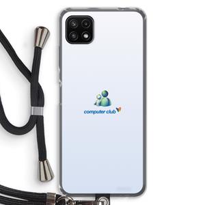 CaseCompany MSN: Samsung Galaxy A22 5G Transparant Hoesje met koord