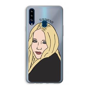 CaseCompany Mary Kate: Samsung Galaxy A20s Transparant Hoesje