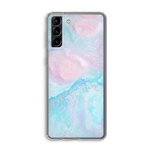 CaseCompany Fantasie pastel: Samsung Galaxy S21 Plus Transparant Hoesje