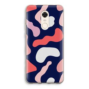 CaseCompany Memphis Shapes Pink: Xiaomi Redmi 5 Transparant Hoesje