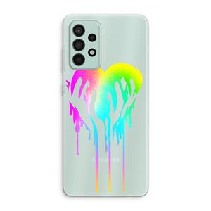 CaseCompany Hold My Heart: Samsung Galaxy A52s 5G Transparant Hoesje