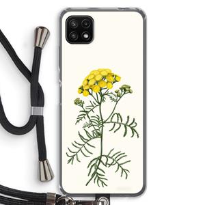 CaseCompany Tansy: Samsung Galaxy A22 5G Transparant Hoesje met koord
