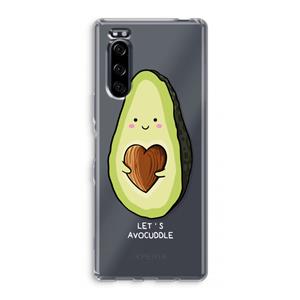 CaseCompany Avocuddle: Sony Xperia 5 Transparant Hoesje