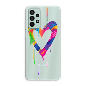CaseCompany Melts My Heart: Samsung Galaxy A52s 5G Transparant Hoesje