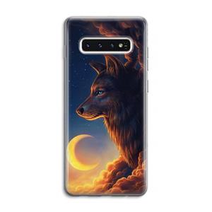 CaseCompany Night Guardian: Samsung Galaxy S10 4G Transparant Hoesje