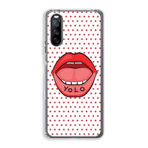CaseCompany Yolo Denise: Sony Xperia 10 III Transparant Hoesje