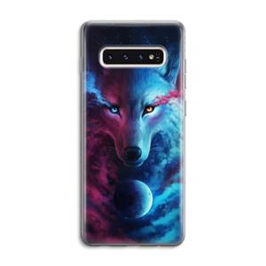 CaseCompany Where Light And Dark Meet: Samsung Galaxy S10 4G Transparant Hoesje