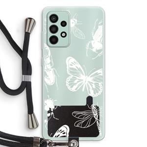CaseCompany Tiny Bugs: Samsung Galaxy A52s 5G Transparant Hoesje met koord