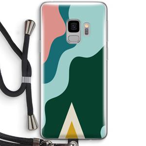 CaseCompany Noor B: Samsung Galaxy S9 Transparant Hoesje met koord