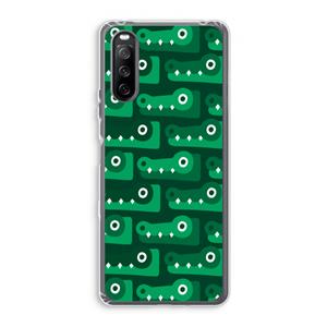 CaseCompany Crocs: Sony Xperia 10 III Transparant Hoesje