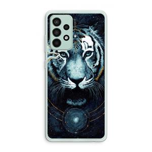 CaseCompany Darkness Tiger: Samsung Galaxy A52s 5G Transparant Hoesje