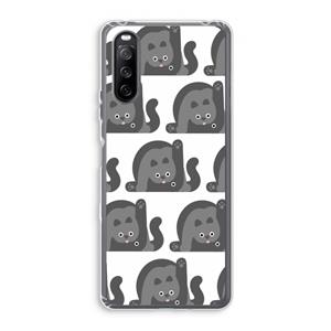 CaseCompany Cats: Sony Xperia 10 III Transparant Hoesje