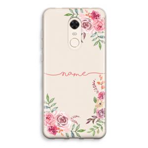 CaseCompany Rozen: Xiaomi Redmi 5 Transparant Hoesje